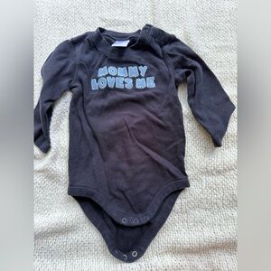 Gymboree Boys Navy Blue Cotton Vest Mommy Loves Me